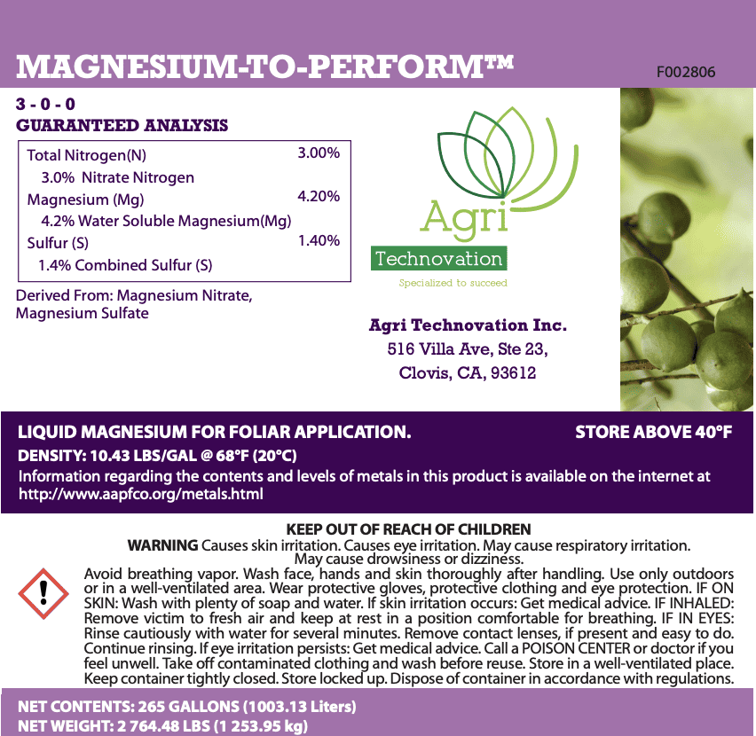 MAGNESIUM-TO-PERFORM™