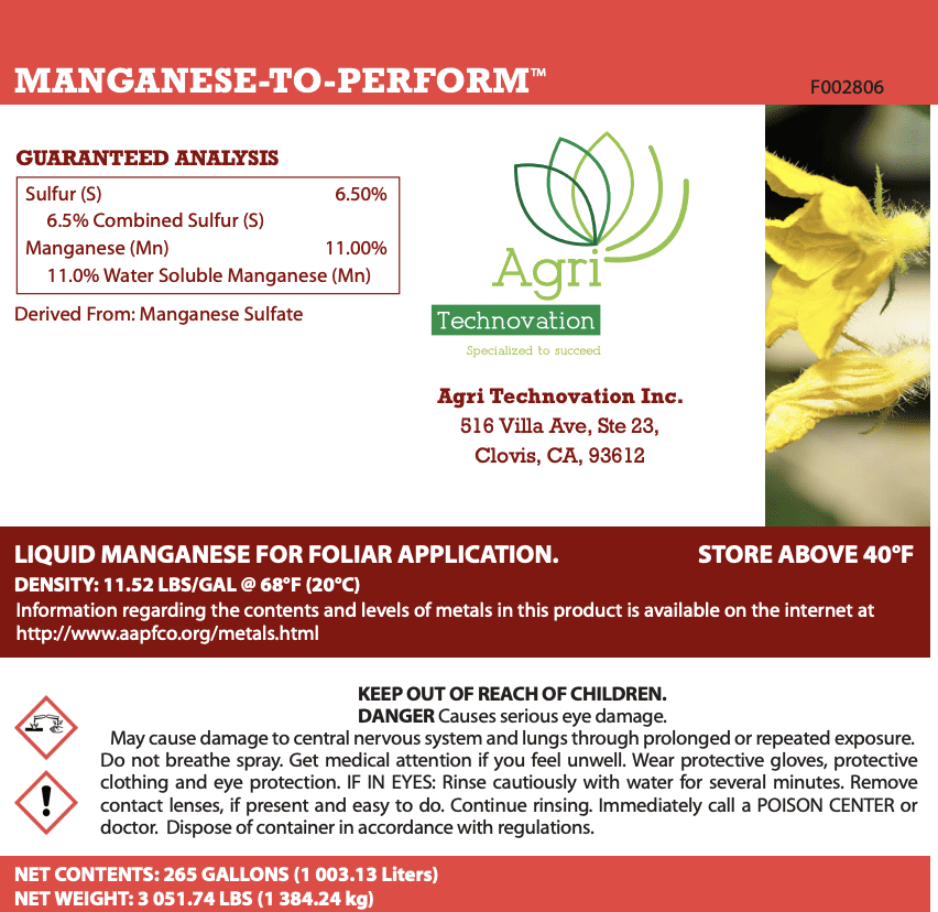 MANGANESE-TO-PERFORM™